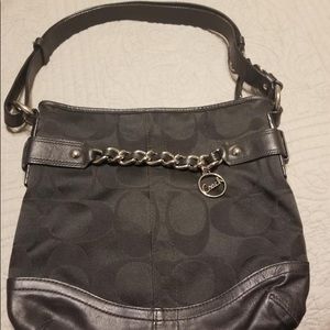 Coach canvas and leather purse.